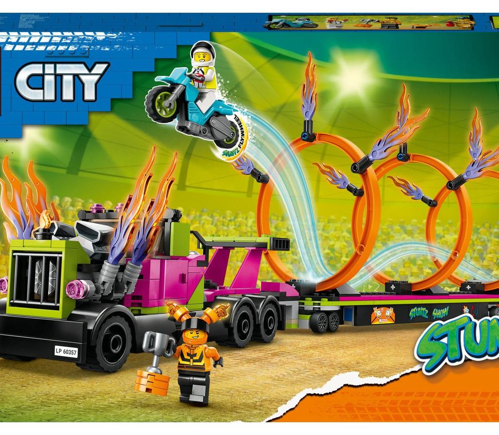 LEGO City Stuntz Stunt Truck: Sfida Dell'Anello Di Fuoco Immagine del prodotto 