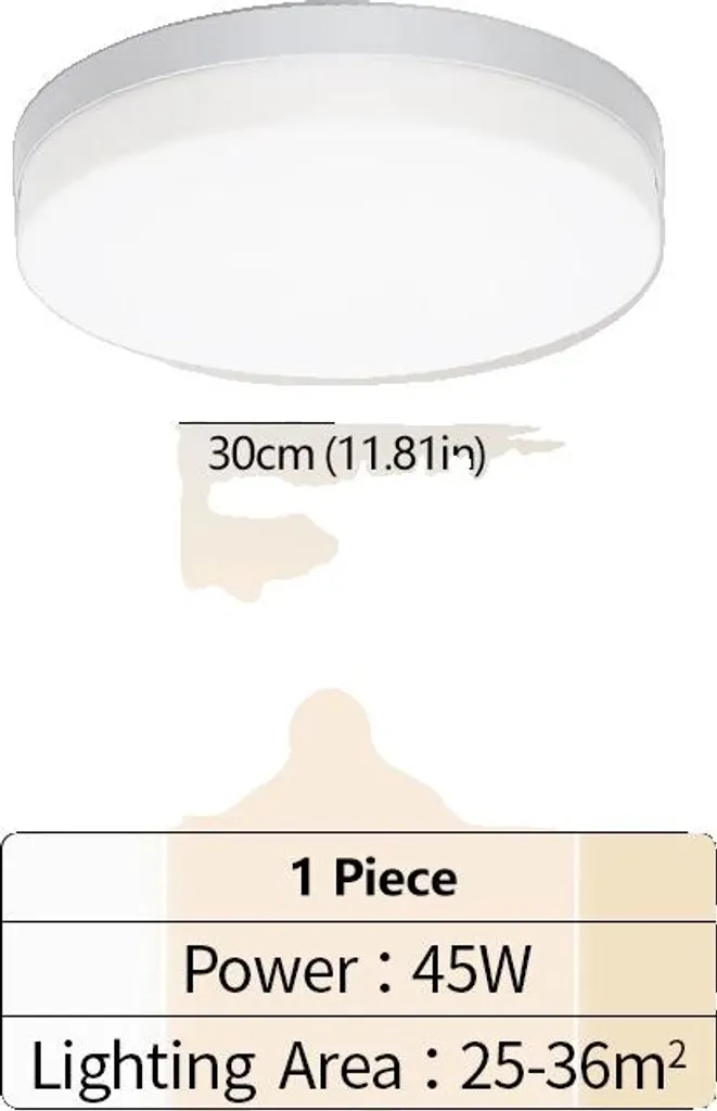 Luminaire de plafond LED blanc chaud efficace pour un intérieur épuré