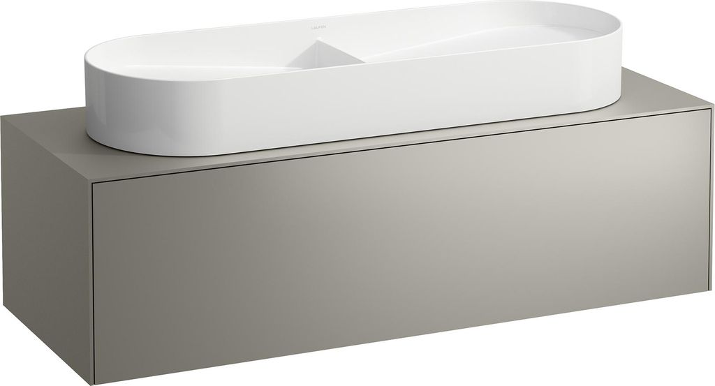 LAUFEN SONAR Schubladenelement, 1 Schublade, passend zu Waschtisch H812348, H812349, Ausschnitt mittig für den Waschtisch, H4054710340421