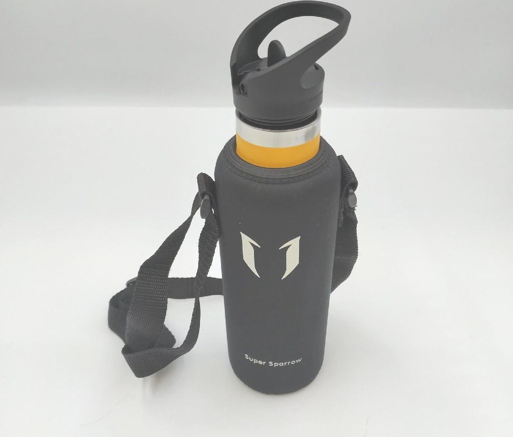 Super Sparrow Trinkflasche Edelstahl -620ml- Auslaufsicher Thermoskanne, BPA-Frei Wasserflasche - Kohlensäure Thermosflasche für Kinder, Sprudel,...