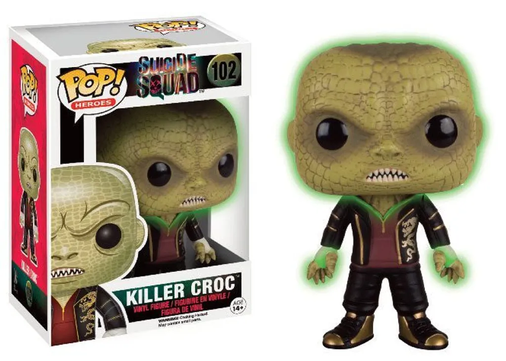 Killer Croc 102 Glow Figurine Phosphorescente Funko POP Suicide Squad Vinyle