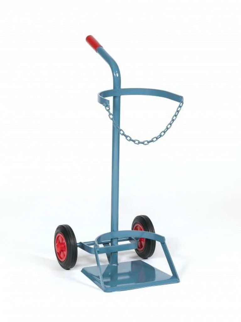 NIES Modellserie F1 Flaschenwagen für 33 kg Propan Ø 320, Variante:Mit Haltenocke und Luftreifen 260 mm