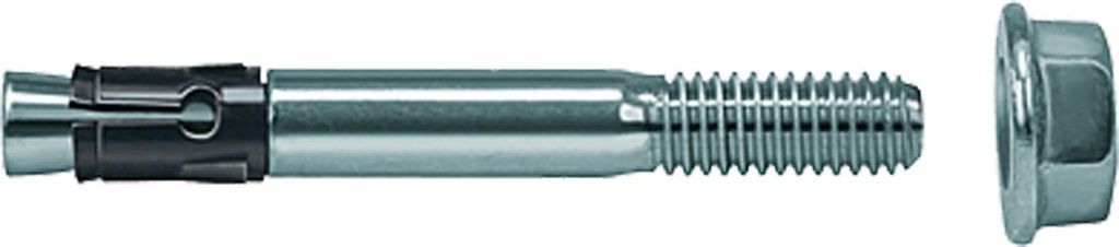 Fischer FNA II, Spreizdübel, Beton, Verzinkter Stahl, Schwarz, Silber, M8, ETA