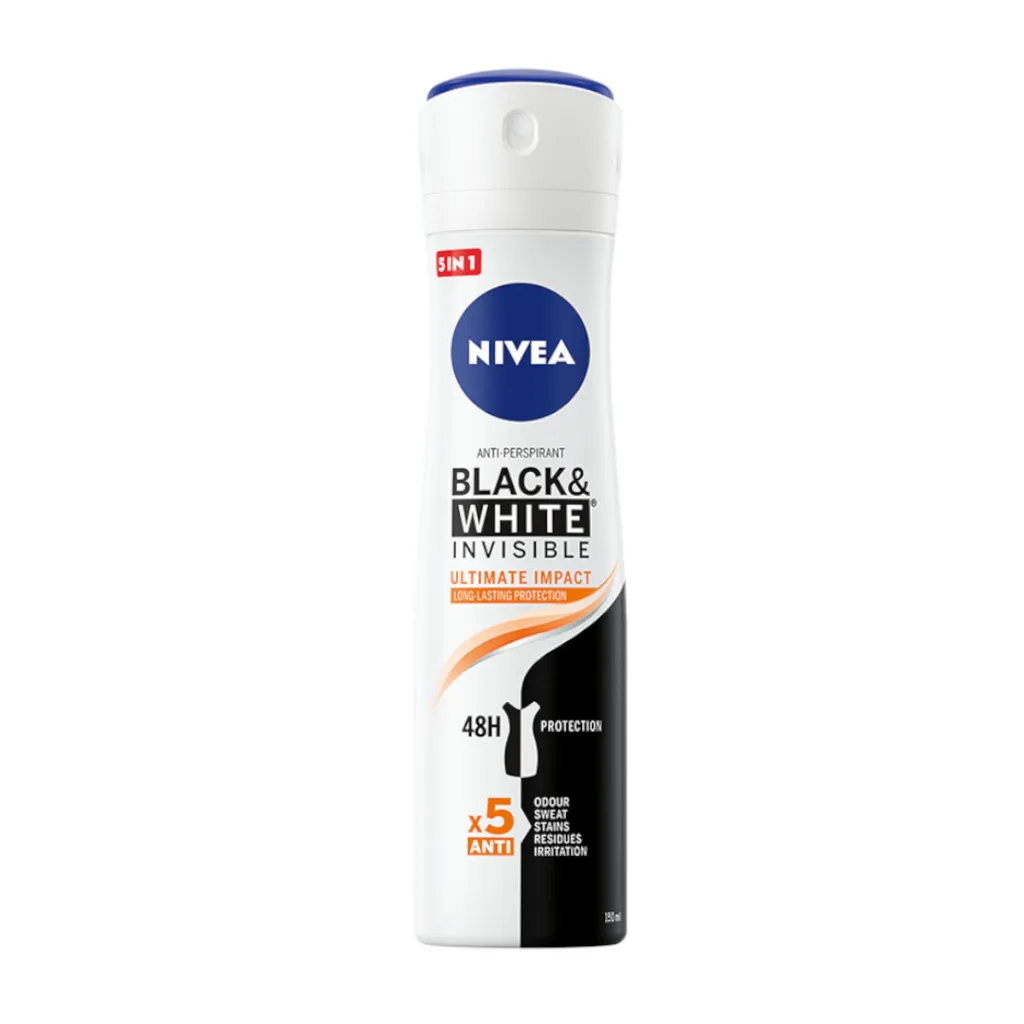 Nivea Black&White Invisible Ultimate Impact Antyperspirant, 150 ml