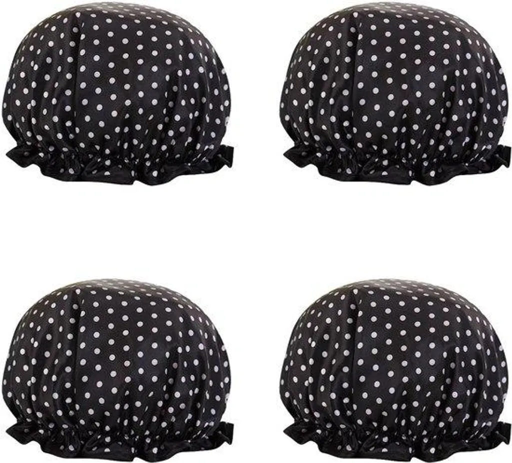 Bonnet de douche imperméable en satin anti-humidité pour cheveux frisés