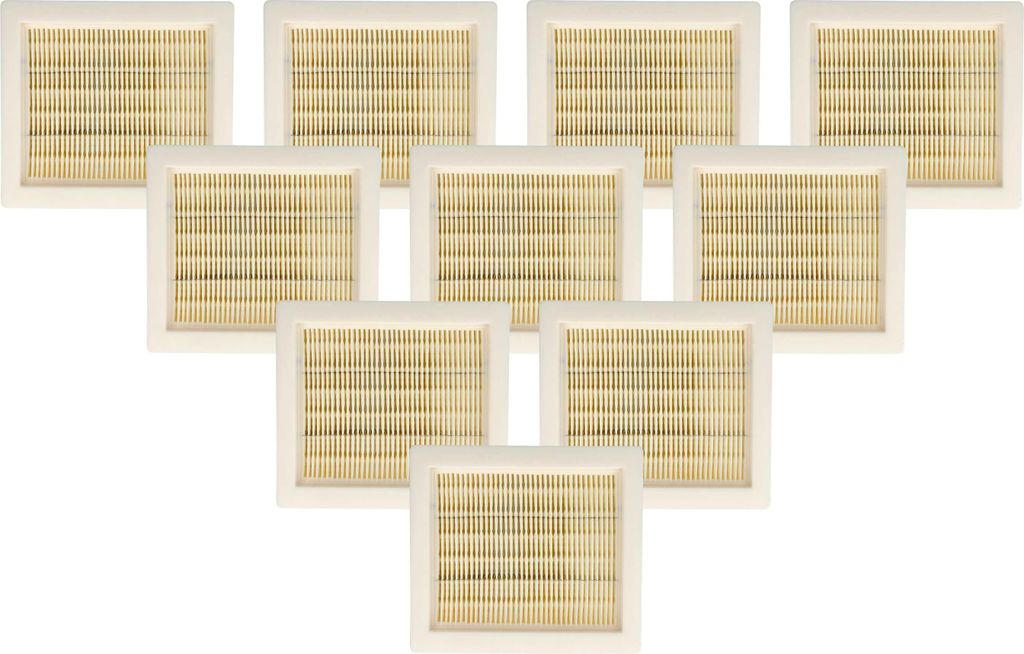 vhbw 10x Flachfaltenfilter H11 Ersatz für Worx WA6078 für Staubsauger