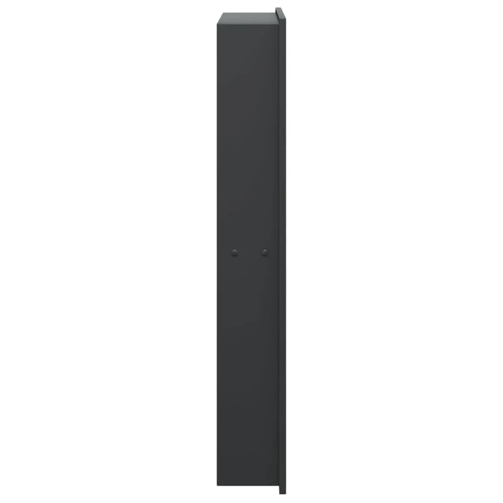 Niche de douche encastrable design noir mat 32x62 cm pour salle de bain - 5