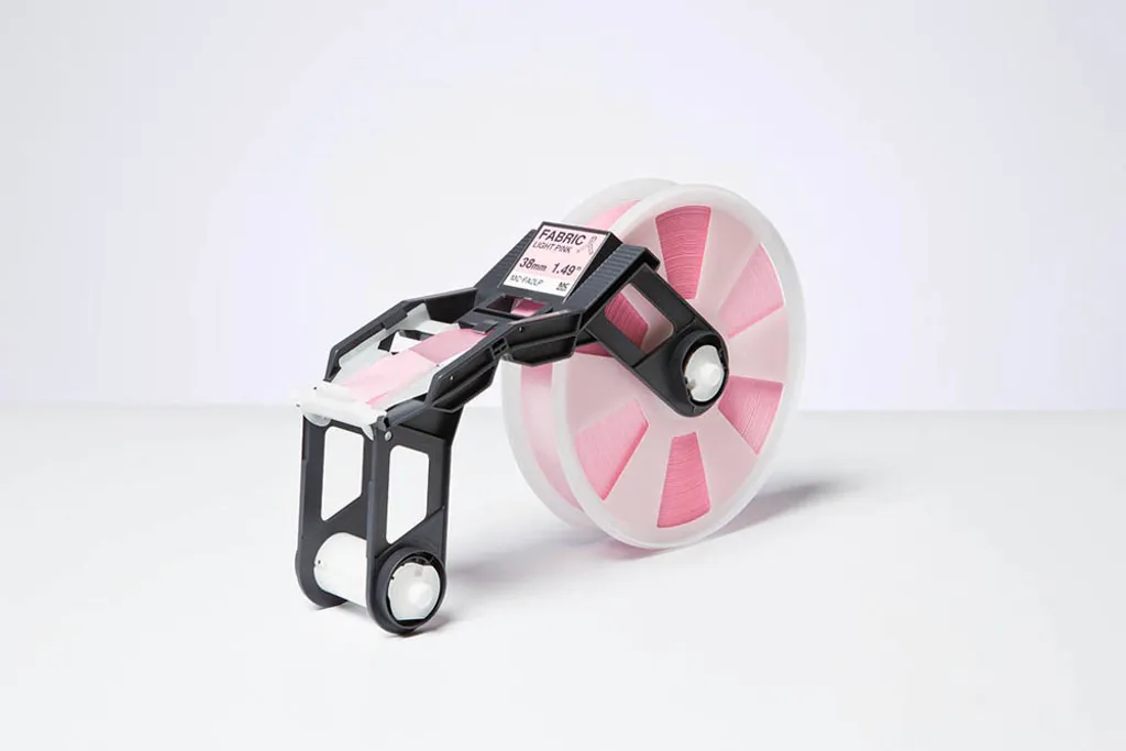 Bande textile 38mm rose clair MC-FA2LP longueur 300m pour impression