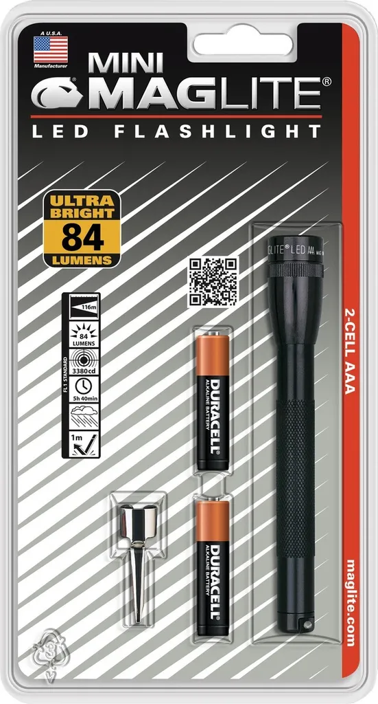 Lampe torche LED de poche Maglite Mini-Mag AAA pour un éclairage précis