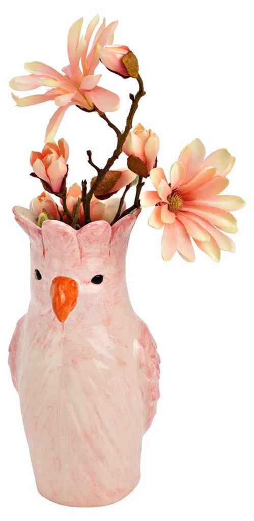 G. Wurm Vase Papagei aus Keramik, andere, Keramik, Pink, Produktbild 