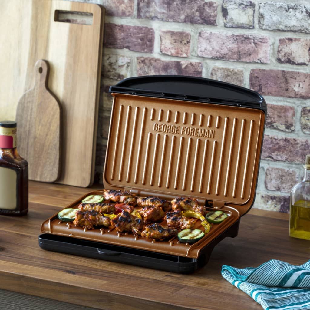 George Foreman 25811-56, Czarny, Miedziany, Prostokątny, Zdjęcie produktu 
