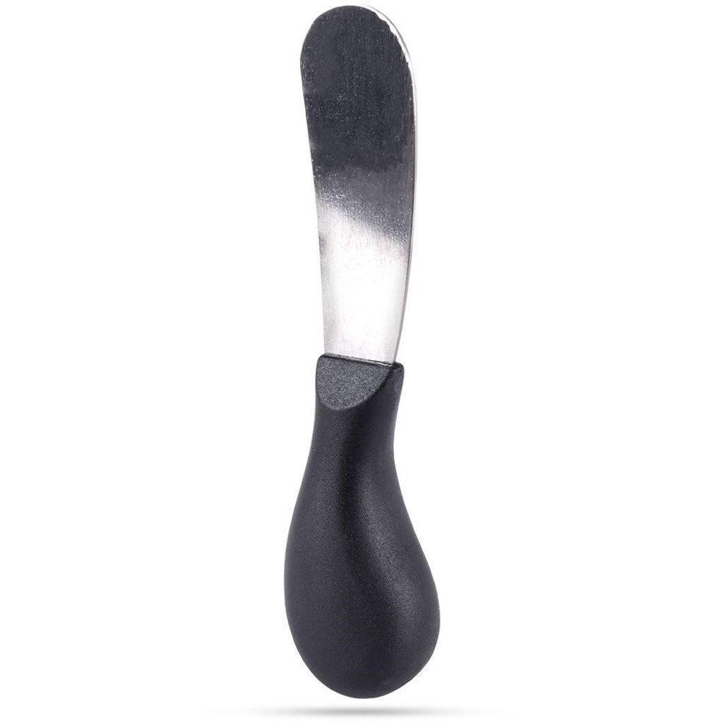 COLTELLO DA BURRO 12,5 cm in acciaio inox nero coltello da Immagine del prodotto 
