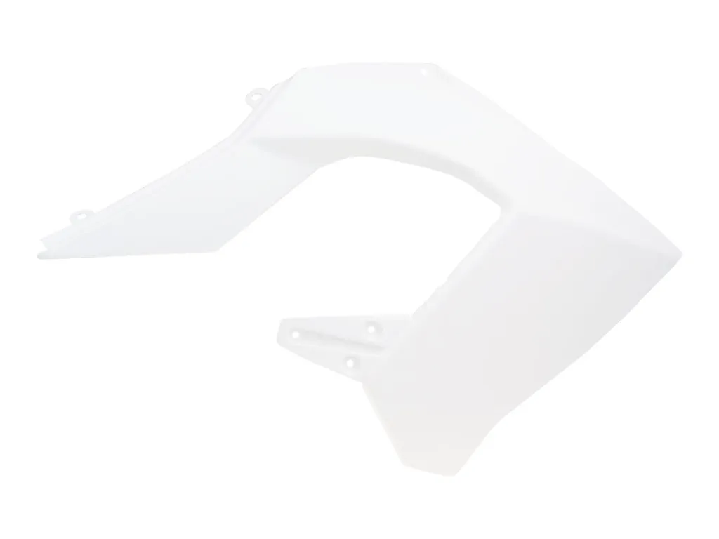 Réparez votre carrosserie cassée : Carénage réservoir droit blanc Derbi Senda