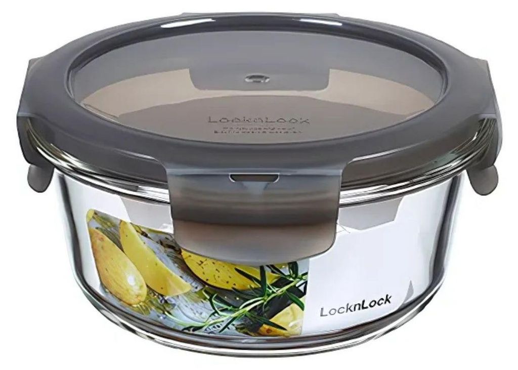 LocknLock  oven glass 380ml Ø 130 x 65 mm, Deckelfarbe grau Imagen del producto 