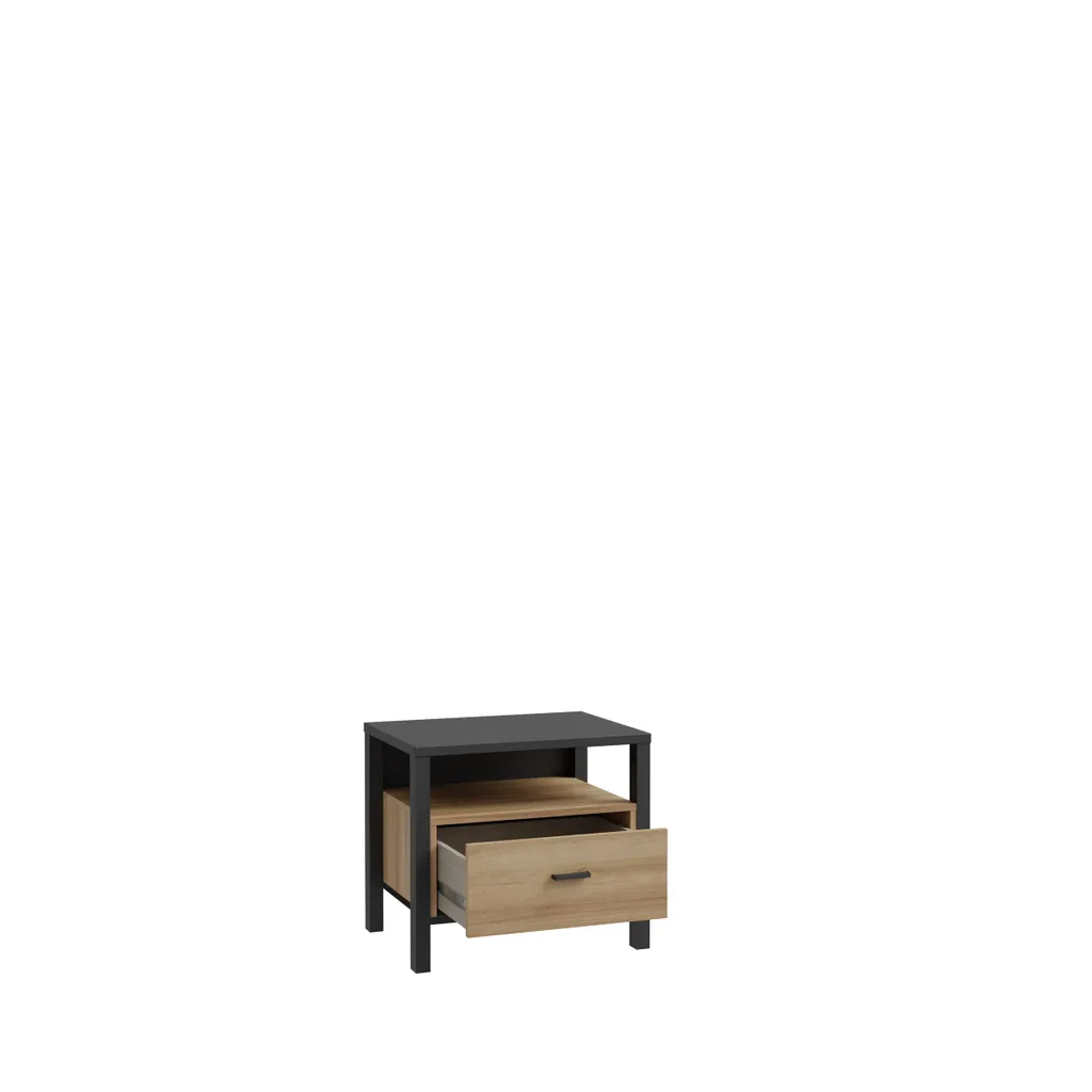 Table Chevet HIGH ROCK : Optimisez votre Rangement de Chambre Noir