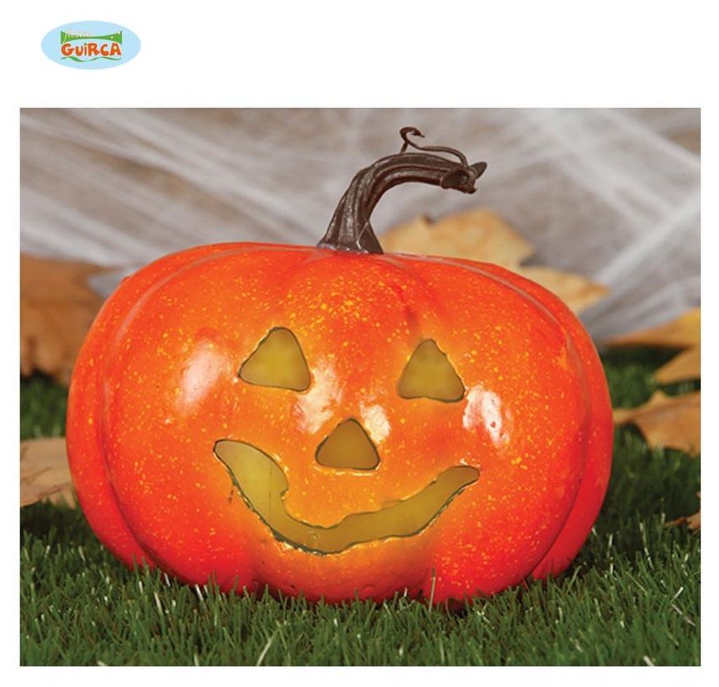 Pompoen decoratie, verlicht, 13 cm Productafbeelding 
