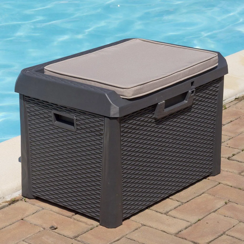 Coffre en résine Santorini Plus Compact 75cm résistant aux UV et eau - 9