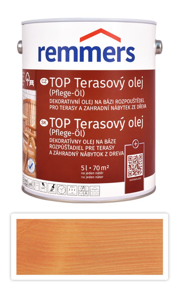 REMMERS TOP Rozpuszczalnikowy olej do tarasów 5 l Douglaska Zdjęcie produktu 