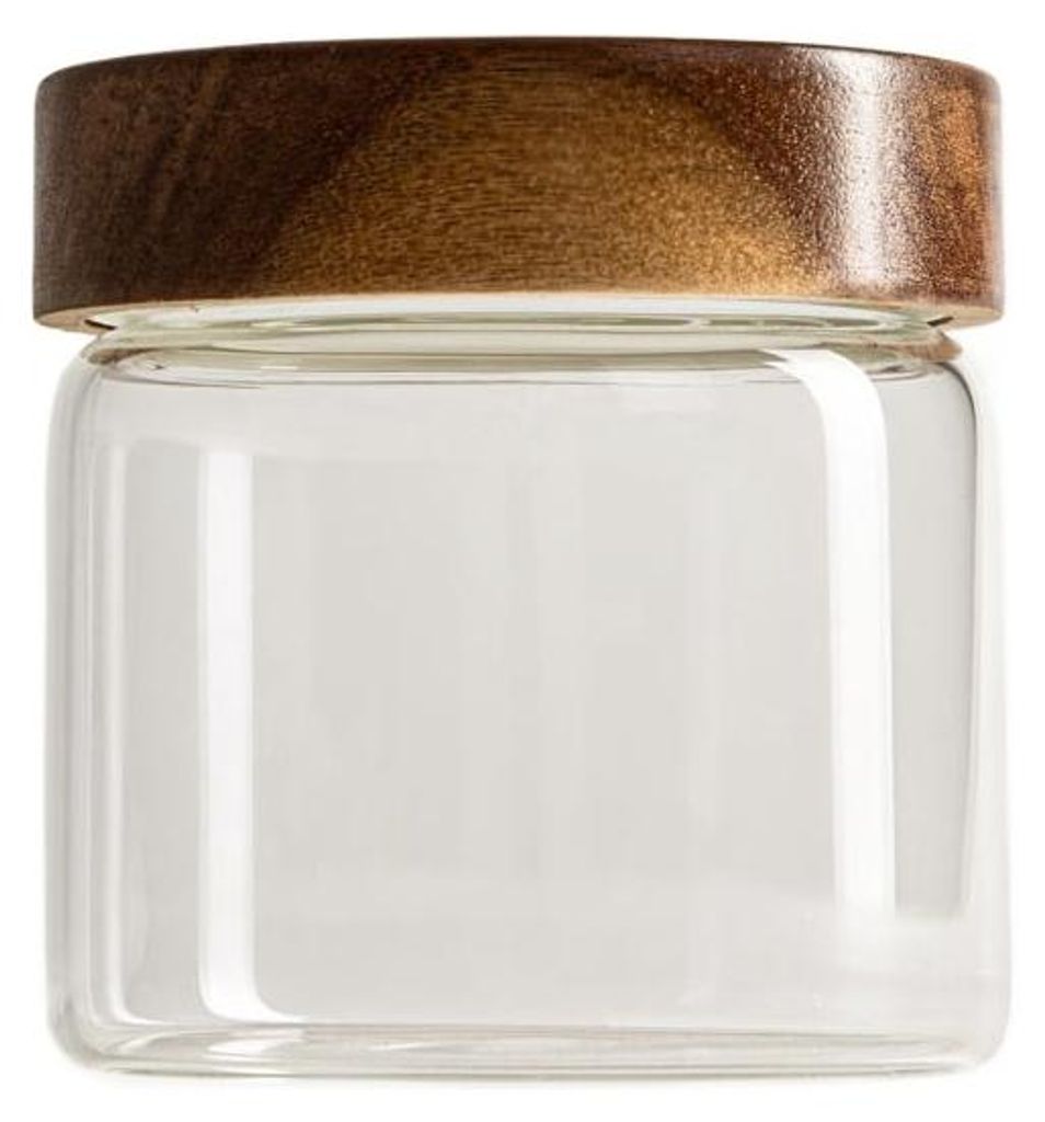 HOMLA WOODLY-Behälter mit Akazienholz-Deckel, klein, 500 ml Produktbild 