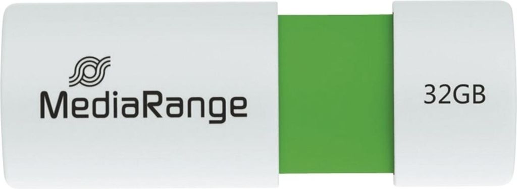 MediaRange USB-Stick 32GB USB 2.0 Slider green Obrázok produktu 