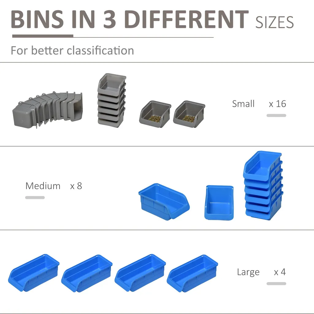 Rangement d'outils modulaire bleu pour optimiser votre établi d'atelier - 5