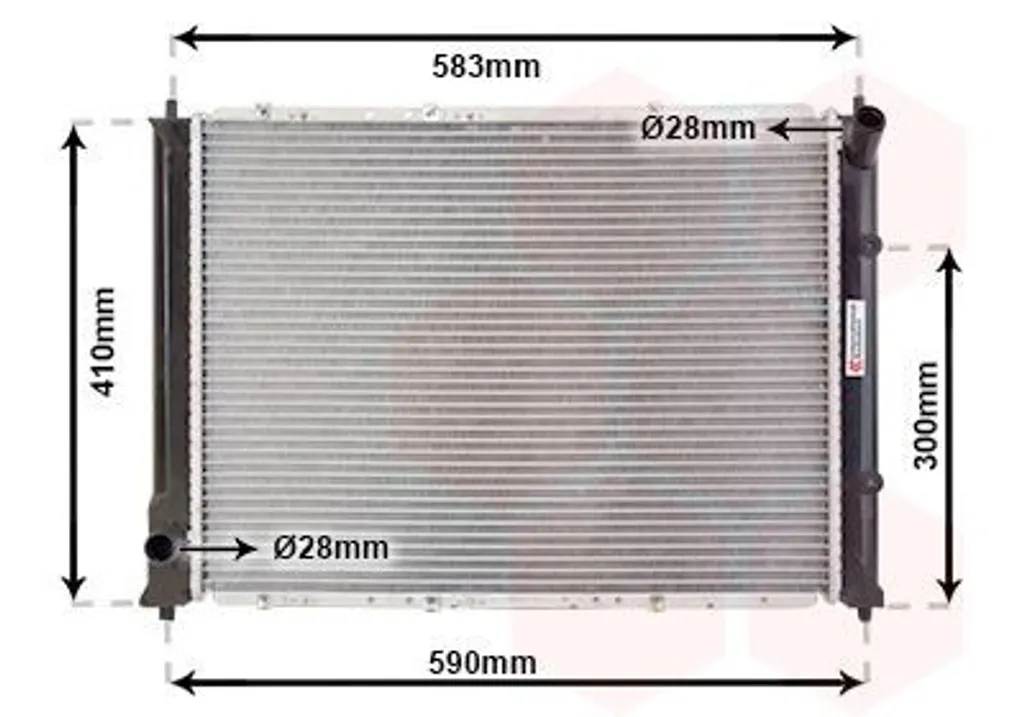 Radiateur de moteur ROVER 25 anti-surchauffe VAN WEZEL 02002149