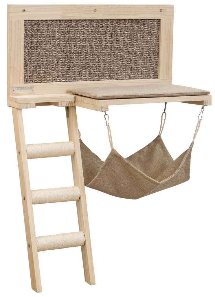 Kerbl Pet Liegebrett Timber, braun, 58x89 cm, Hundebett, Hundeliege, Hundekissen, Holz, Katzen