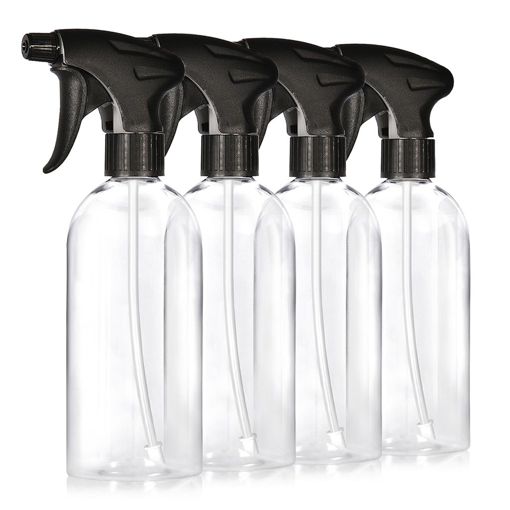 Oputec 4 x 500ml Sprühflaschen aus Kunststoff Transparent Produktbild 
