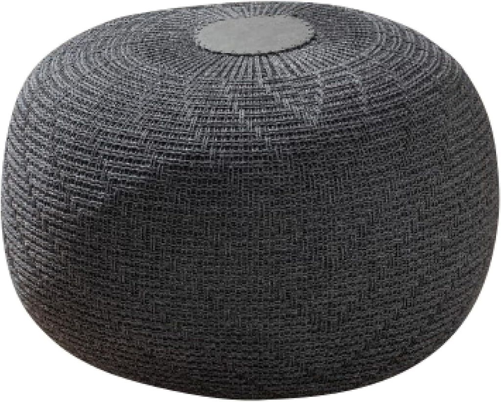 ENGLISH HOME Pouf Hocker, Rund Sitzpouf, Sitzhocker, Sitzpuff, Fußhocker, Strick Puff Hocker für Wohnzimmer, Schlafzimmer, Strickhocker Pouf, 37 ...