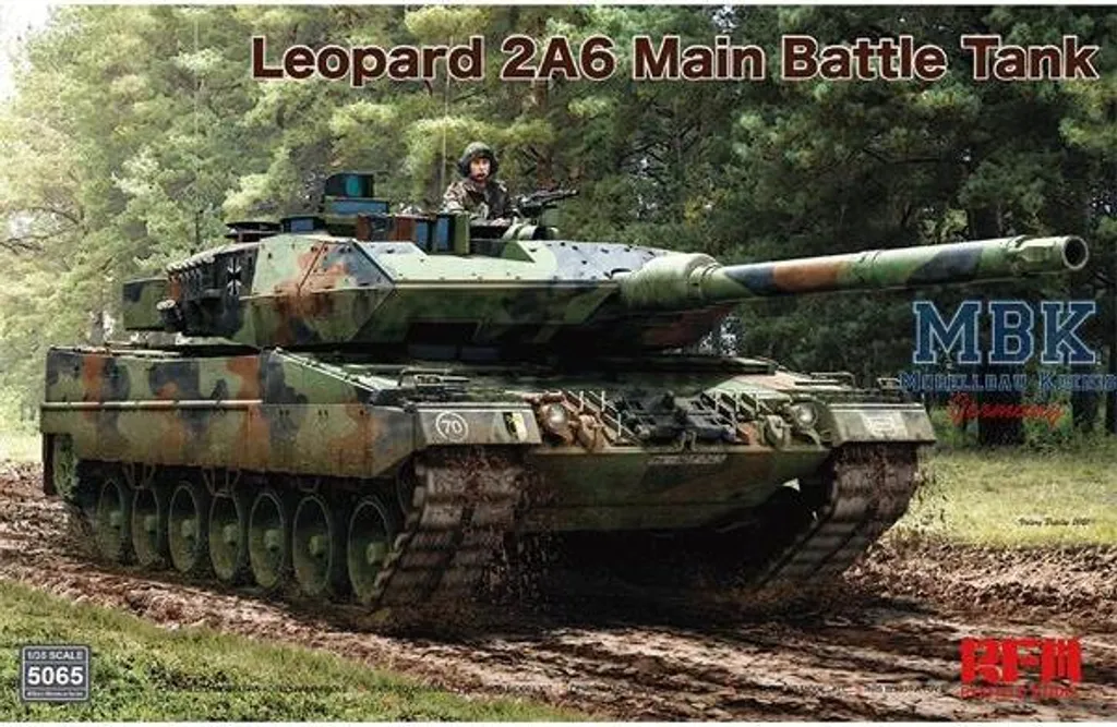 Modèle Leopard 2 A6 RFM5065 idéal pour diorama militaire ultra détaillé
