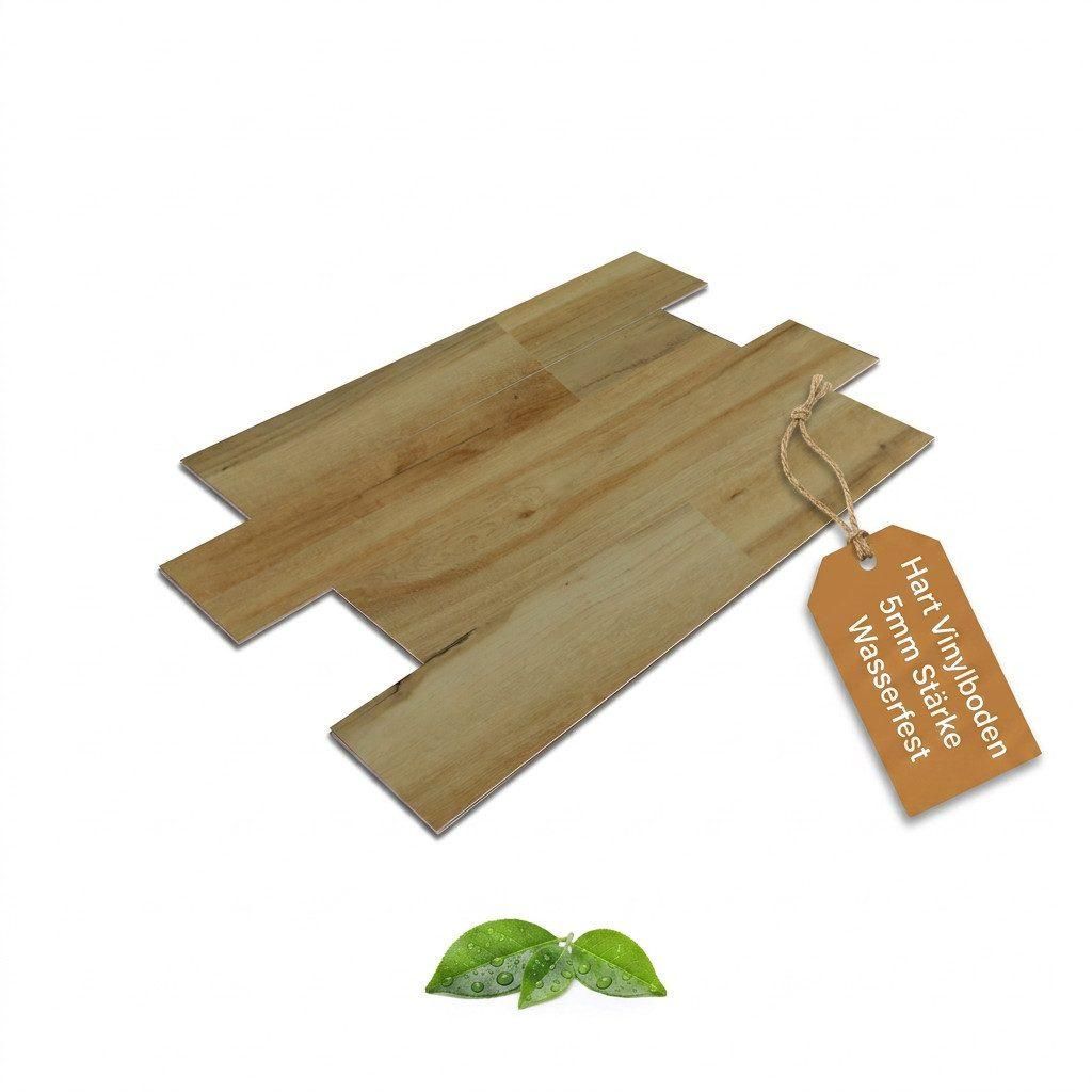 Klick Hart Vinylboden, Wasserfest, Bodenbeläge, 4mm SPC + 1mm Unterlage, 1 m² Leuven Laurel