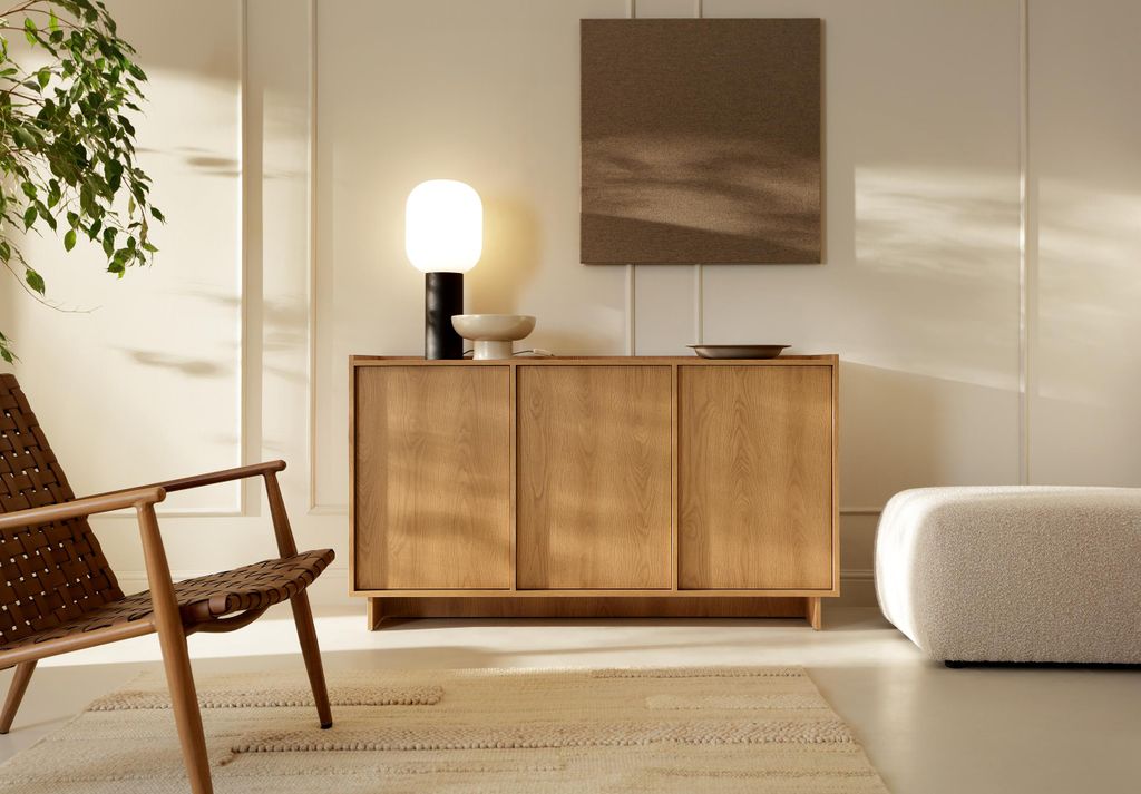 MOEBLO Kommode LILIE K147 – 3-türiges Sideboard mit 3 Produktbild 