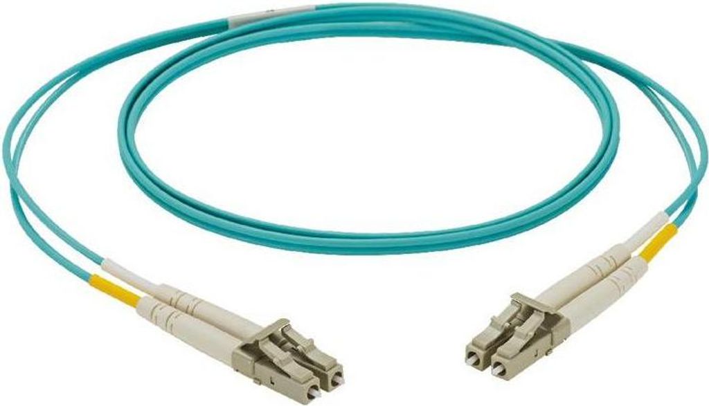 Panduit NKFPZ22LLLSM005 InfiniBand/Glasfaserkabel 5 m LC Aqua-Farbe