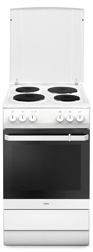 Amica SHE 11545 W Elektroherd, Weiß, 69 l Volumen, 50 cm Produktbild 