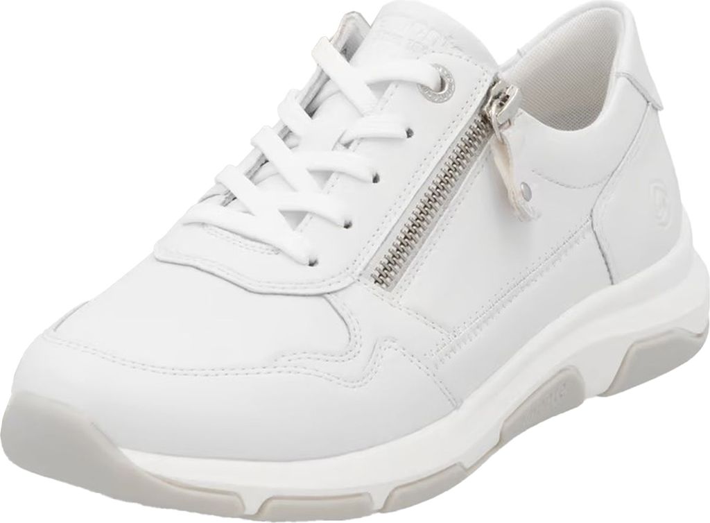 Remonte Damen Sneaker aus Leder und Textil rutschfest und leicht D1S03, Größe:41 EU, Farbe:Weiß