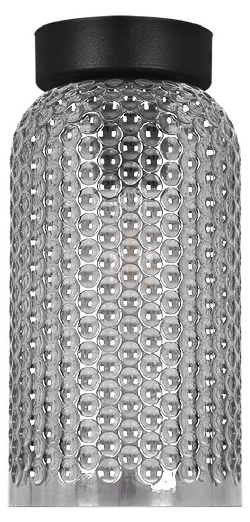 Lustre Suspension Moderne en Verre Noir INGA Kaja pour Salon et Cuisine