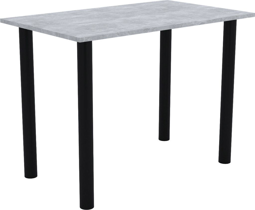 Betonový stůl AKKE s černými nohami DxŠxV: 100x55x74 cm Obrázek produktu 