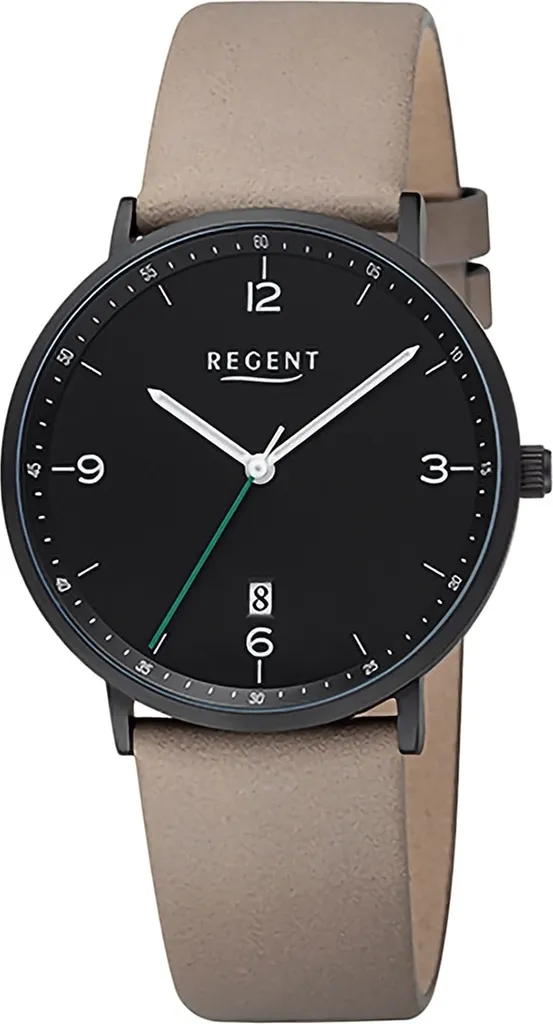 Regent D2URF1532 Orologio da Polso Uomo | Acciaio e Pelle - 1