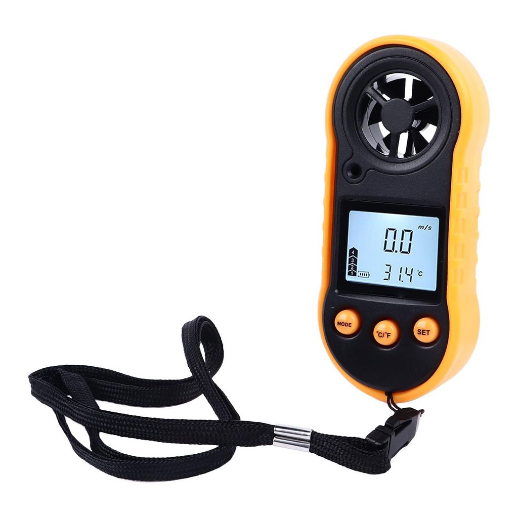 Merač rýchlosti vetra, ručný anemometer, digitálny Obrázok produktu 