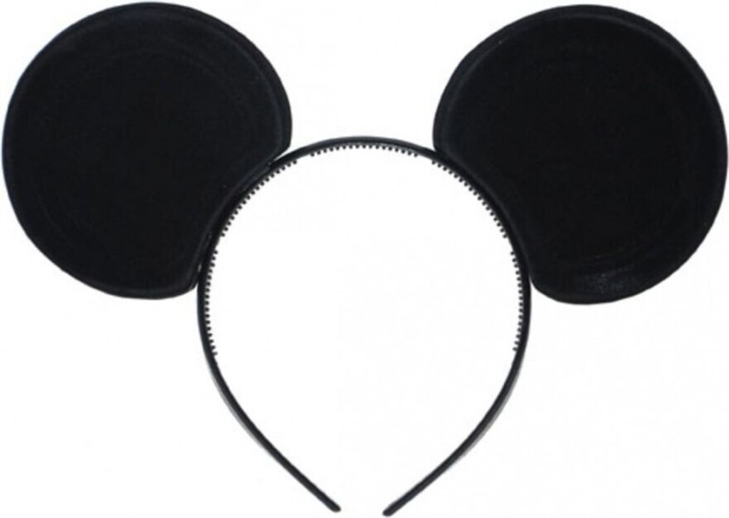 Maus Haarreif mit Mäuse-Ohren schwarz für Kinder & Erwachsene Accessoire Mickey Maus Fasching Karneval Mottoparty Kinderfasching