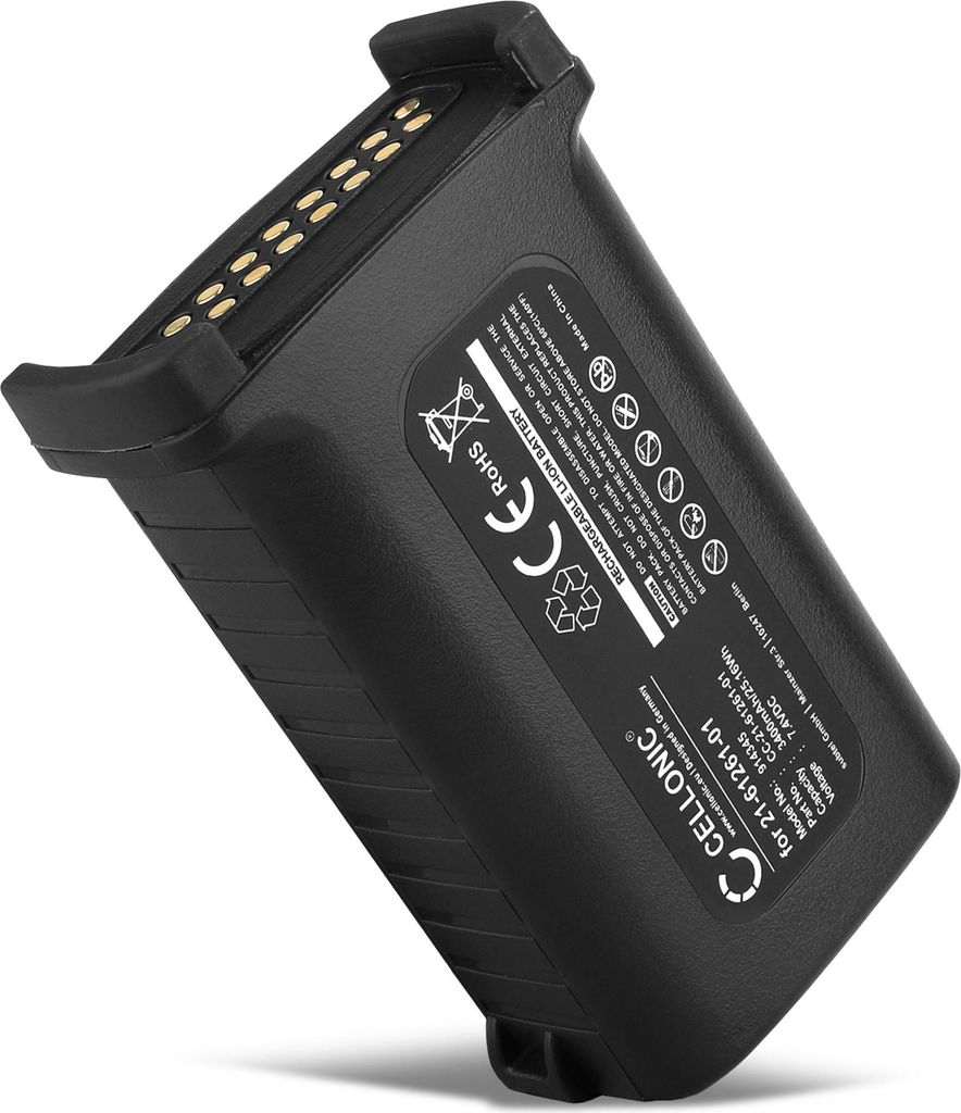 CELLONIC 1x Akku für Barcode Scanner Kompatibel mit Motorola Symbol MC909, MC9190, MC9090, Kompatibel mit Motorola 82-111734-02 - (3400mAh, 7.4V)
