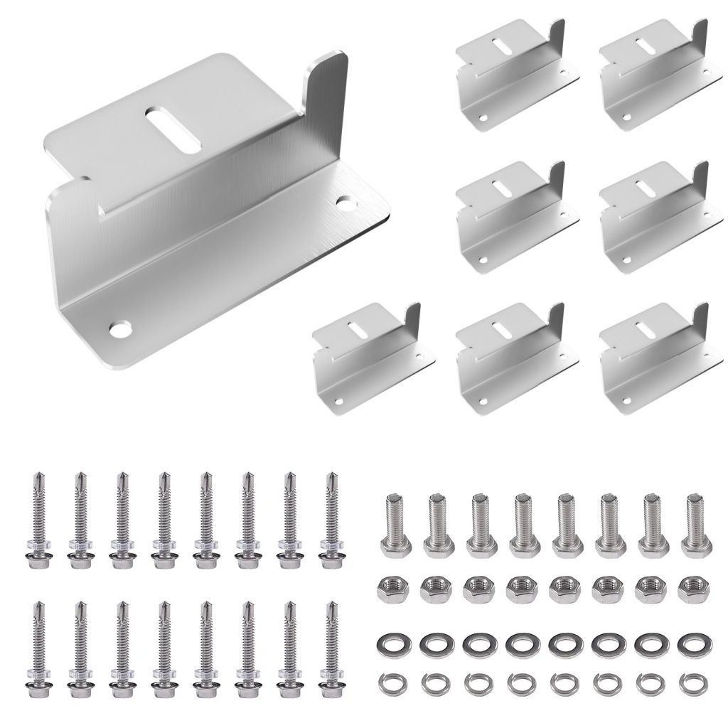 set di 8 staffe per pannelli solari Staffa per pannelli Immagine del prodotto 