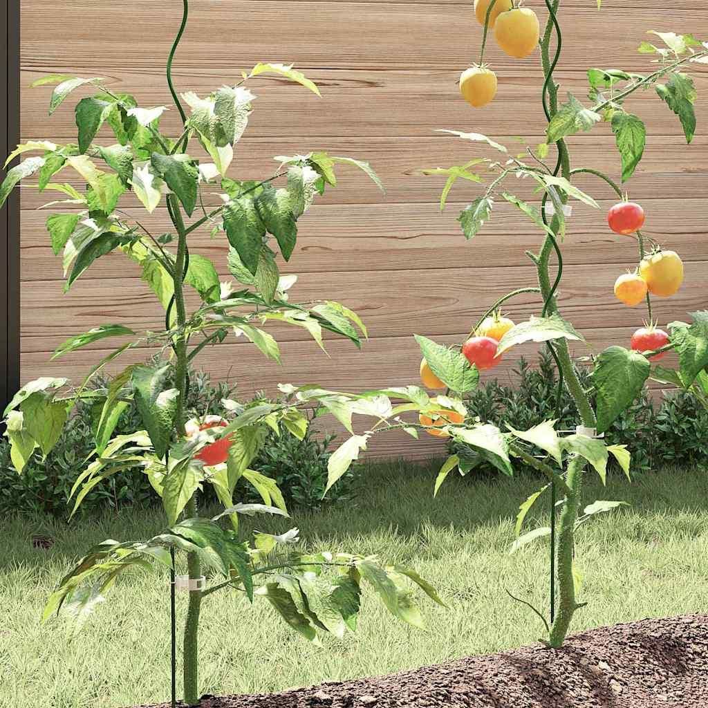 (Robust Möbel)Pflanzenstütze 5 pcs Grün 110x0.6x0.6cm Stahl NEU869654 - Rankhilfen