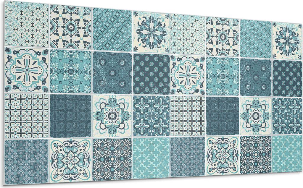 Muster Im Geometrischen Mosaik – Selbstklebende Fliesen – Wandverkleidung – Wandpaneel – PVC Fliesen – Vinylflisen – PCV Flisen – Sel...