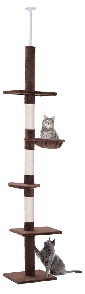 Arbre à chat PawHut très haut, réglable en hauteur, avec Image du produit 