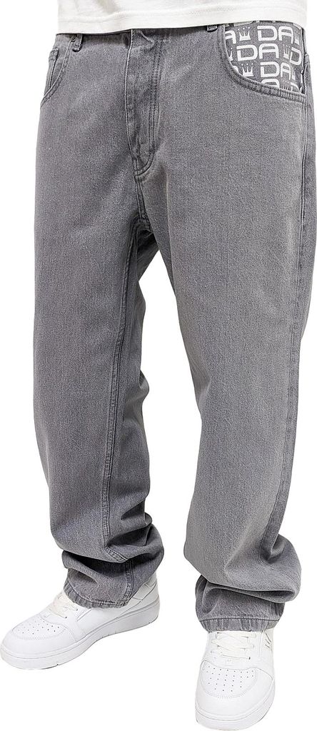 DADA Loose Fit Jeans mit Print Baggy Pants Größe: 34W