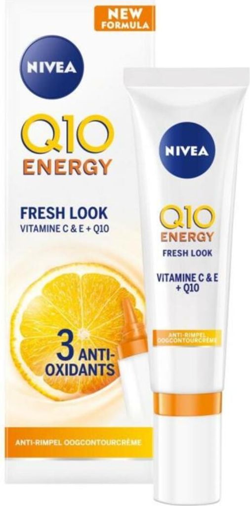 Nivea Q10 Energy Anti-Falten Augenkonturcreme - Vitamin C & E - 15 ml - 1 Stück