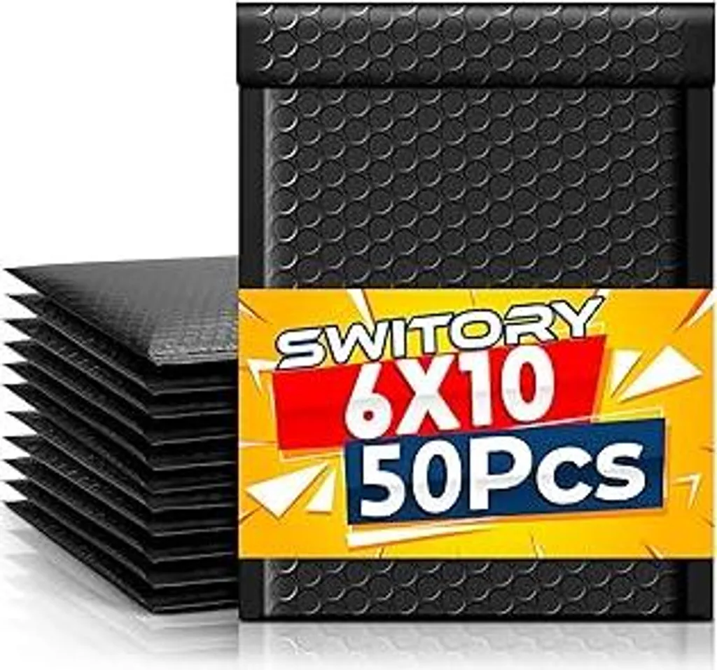 Buste Imbottite Switory Nere 17x23,3 cm - Packaging Premium per Brand