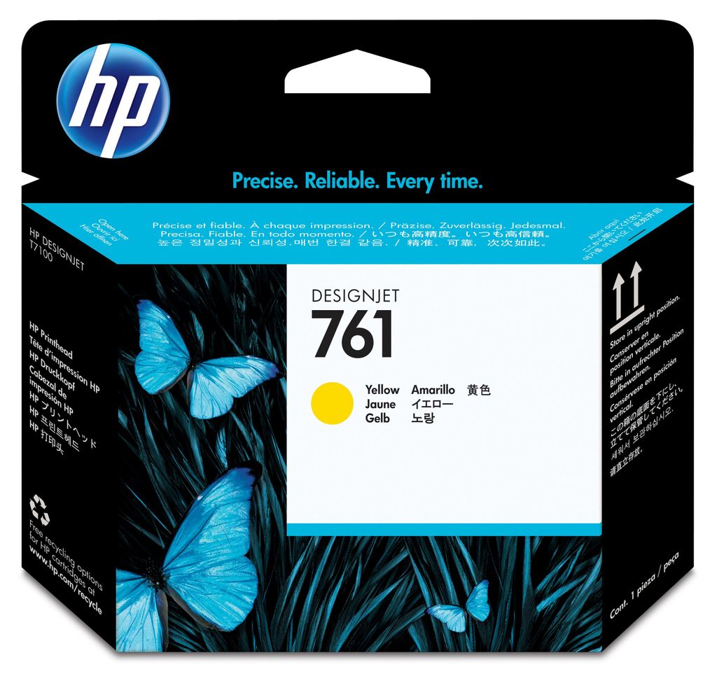 HP 761 Yellow DJ Printhead, CH645A Image du produit 