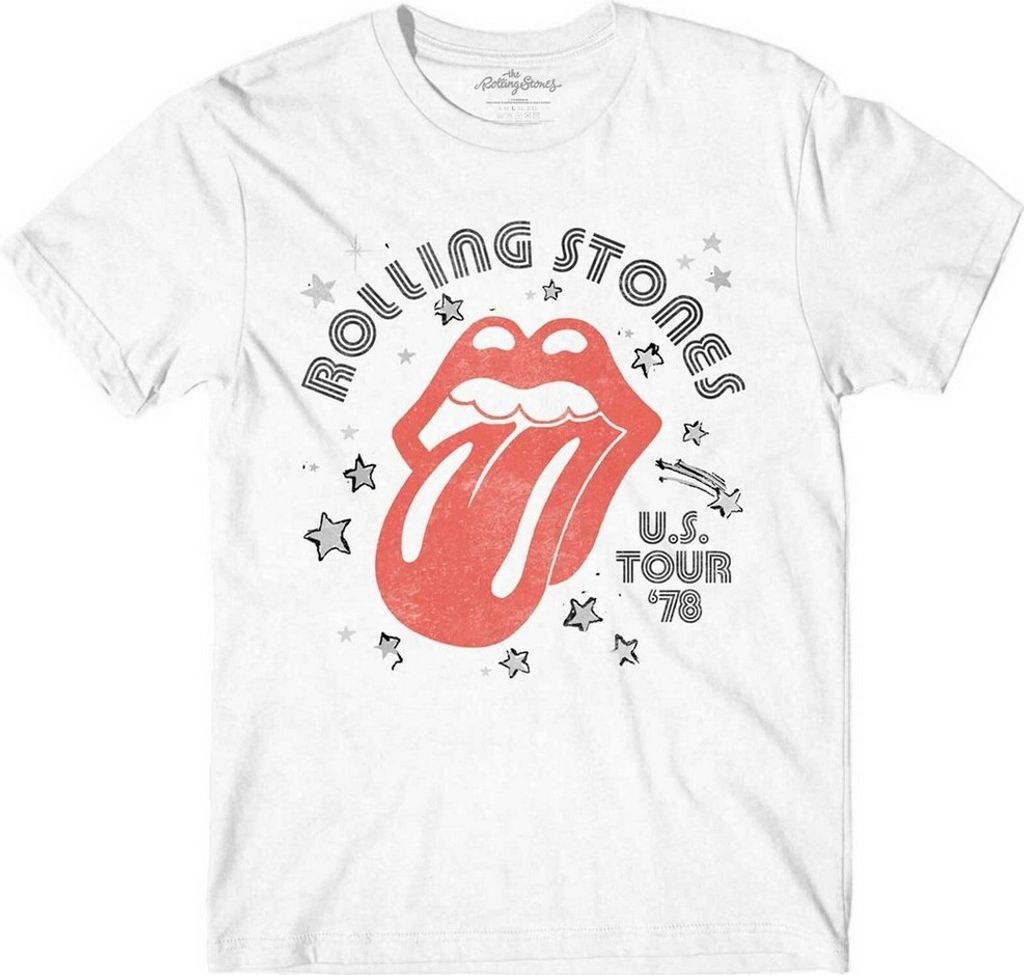 The Rolling Stones - "Aero Tongue" T-Shirt für Herren/Damen Uni RO3078 (XXL) (Weiß)